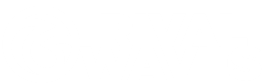Rival Waves - Full Logo - White